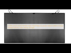 ULTRA LIGHT 420W painel solar flexível varanda central eléctrica bateria armazenamento de energia varanda armazenamento de energia solar