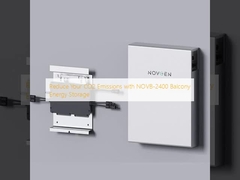 Reduza as emissões de CO2 com o armazenamento de energia da varanda NOVB-2400